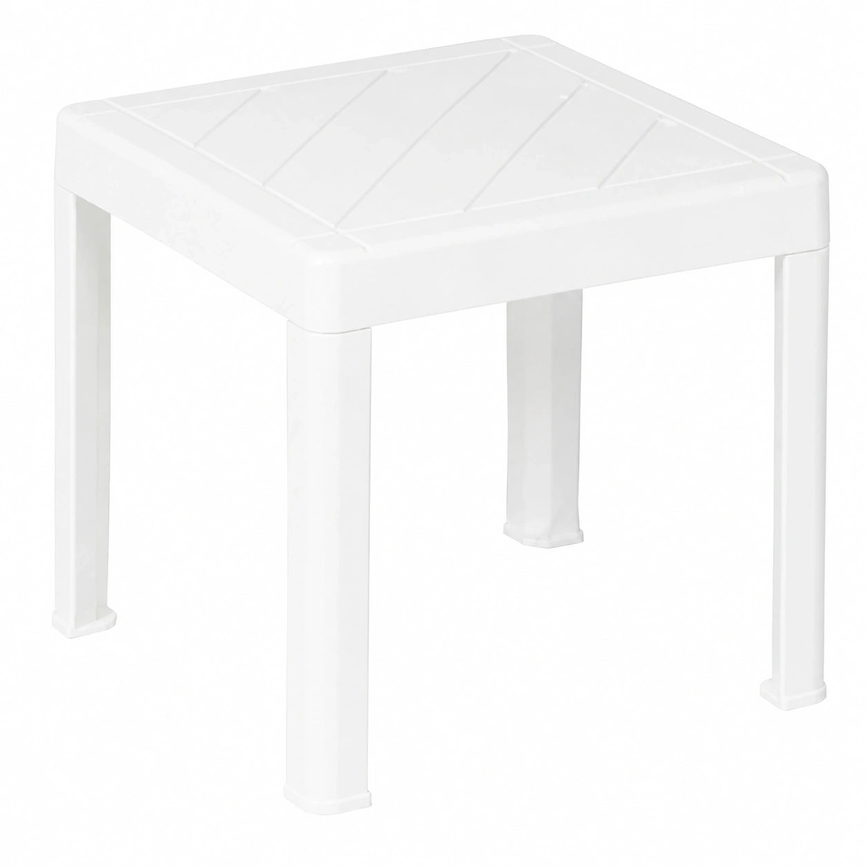 Robuster weißer Balkontisch für Outdoor & Garten