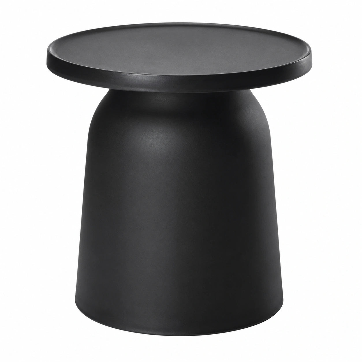 Moderner Runder Couchtisch, Schwarz, 47x46 cm, für Wohnzimmer